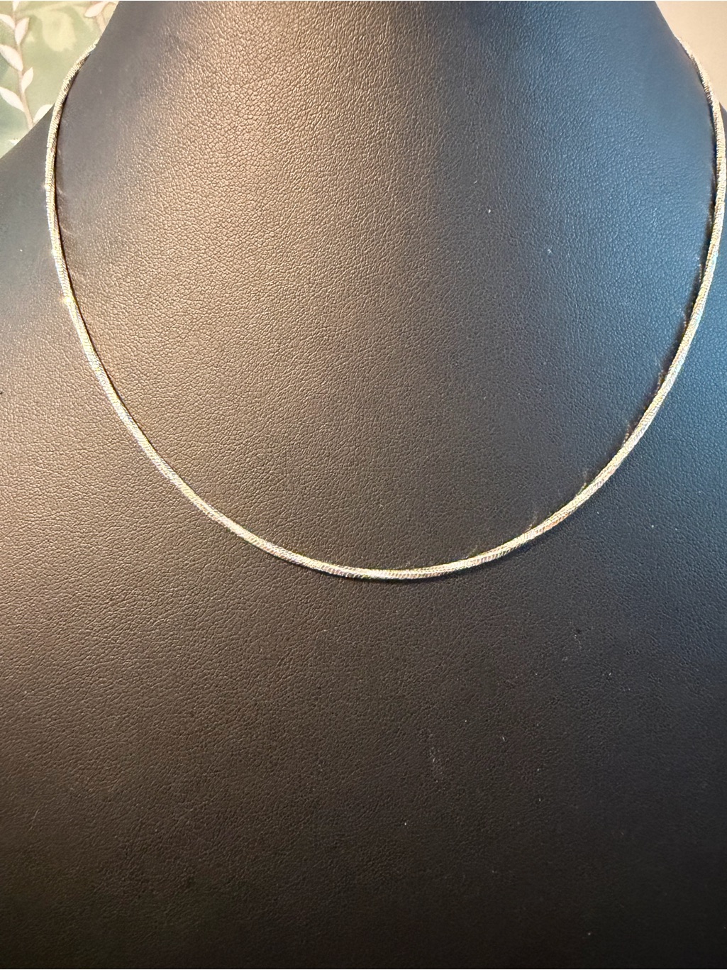 Vintage Karizia Italian 925 Sterling Silver Box Chain